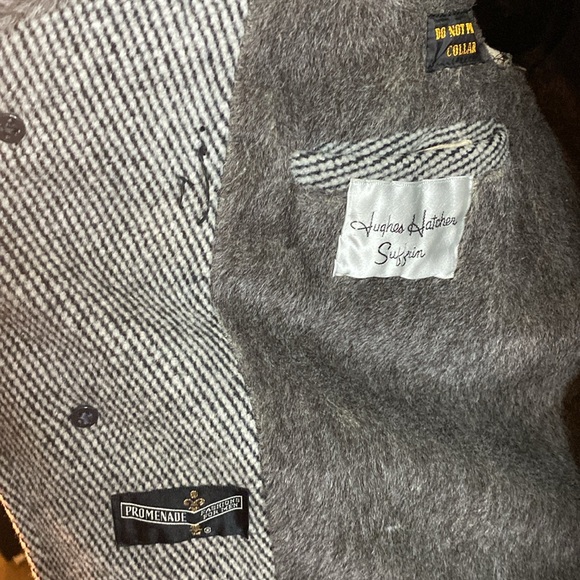 Beautiful men’s vintage wool and faux fur long coat - Picture 5 of 9